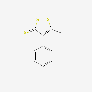molecular formula C10H8S3 B5595535 5-methyl-4-phenyl-3H-1,2-dithiole-3-thione CAS No. 18648-91-4