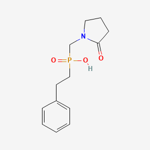 [(2-oxo-1-pyrrolidinyl)methyl](2-phenylethyl)phosphinic acid