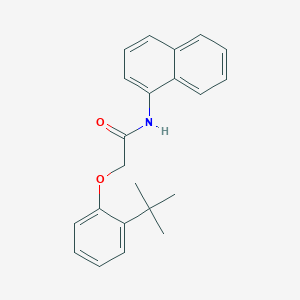 molecular formula C22H23NO2 B5595566 2-(2-tert-butylphenoxy)-N-1-naphthylacetamide 