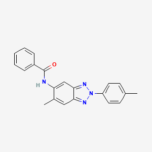 N-[6-methyl-2-(4-methylphenyl)-2H-1,2,3-benzotriazol-5-yl]benzamide