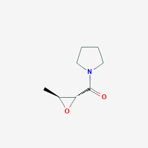 Pyrrolidine, 1-[(3-methyloxiranyl)carbonyl]-, trans-(9CI)