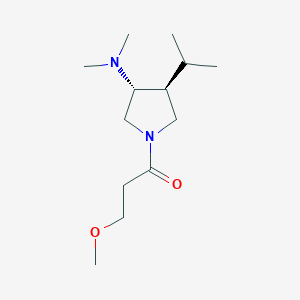 (3R*,4S*)-4-isopropyl-1-(3-methoxypropanoyl)-N,N-dimethyl-3-pyrrolidinamine