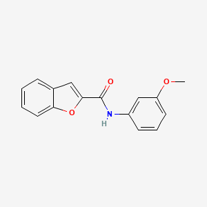 molecular formula C16H13NO3 B5595616 N-(3-methoxyphenyl)-1-benzofuran-2-carboxamide 