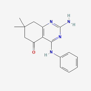 2-amino-4-anilino-7,7-dimethyl-7,8-dihydro-5(6H)-quinazolinone