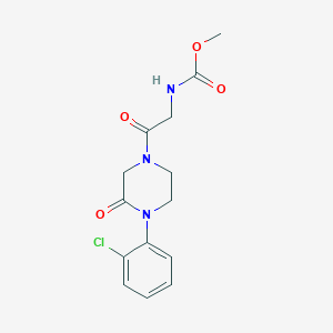 methyl {2-[4-(2-chlorophenyl)-3-oxo-1-piperazinyl]-2-oxoethyl}carbamate