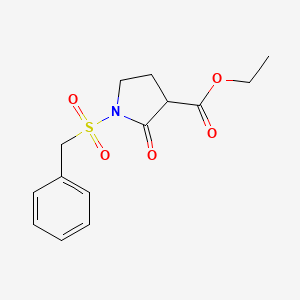 ethyl 1-(benzylsulfonyl)-2-oxo-3-pyrrolidinecarboxylate
