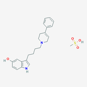 molecular formula C24H30N2O4S B055957 Roxindole mesylate CAS No. 119742-13-1