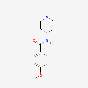 4-methoxy-N-(1-methyl-4-piperidinyl)benzamide