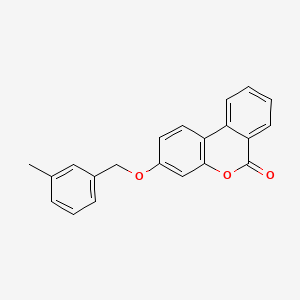 molecular formula C21H16O3 B5595753 3-[(3-methylbenzyl)oxy]-6H-benzo[c]chromen-6-one CAS No. 6146-89-0