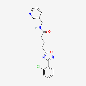 4-[3-(2-CHLOROPHENYL)-1,2,4-OXADIAZOL-5-YL]-N-[(PYRIDIN-3-YL)METHYL]BUTANAMIDE