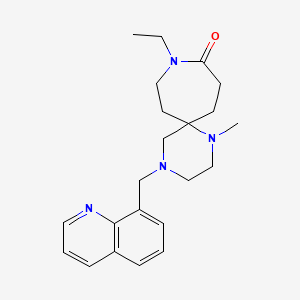 9-ethyl-1-methyl-4-(quinolin-8-ylmethyl)-1,4,9-triazaspiro[5.6]dodecan-10-one