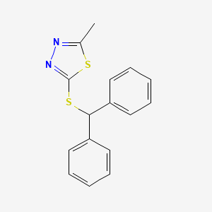 2-[(diphenylmethyl)thio]-5-methyl-1,3,4-thiadiazole