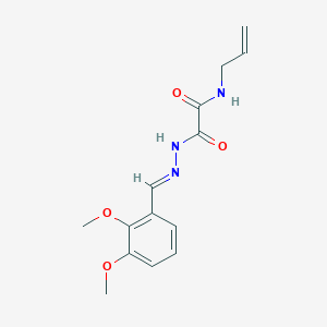 molecular formula C14H17N3O4 B5595782 N-烯丙基-2-[2-(2,3-二甲氧基苯亚甲基)肼基]-2-氧代乙酰胺 