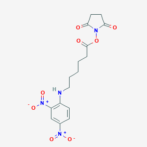 molecular formula C17H16N4O8 B559584 N-琥珀酰亚胺基 6-(2,4-二硝基苯胺基)己酸盐 CAS No. 82321-04-8