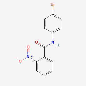 molecular formula C13H9BrN2O3 B5595864 N-(4-溴苯基)-2-硝基苯甲酰胺 CAS No. 2385-26-4