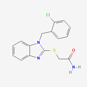 2-{[1-(2-chlorobenzyl)-1H-benzimidazol-2-yl]thio}acetamide