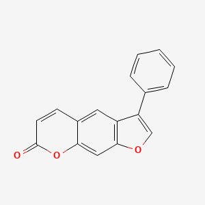 molecular formula C17H10O3 B5595914 3-phenyl-7H-furo[3,2-g]chromen-7-one CAS No. 68454-20-6
