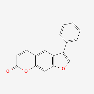 molecular formula C17H10O3 B5595914 3-苯基-7H-呋喃并[3,2-g]色烯-7-酮 CAS No. 68454-20-6