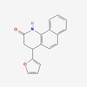 molecular formula C17H13NO2 B5595944 4-(2-furyl)-3,4-dihydrobenzo[h]quinolin-2(1H)-one 