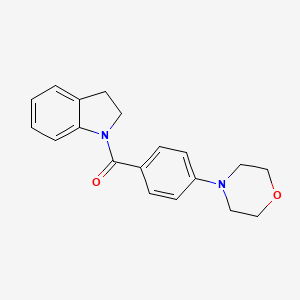 molecular formula C19H20N2O2 B5595970 1-[4-(4-morpholinyl)benzoyl]indoline 