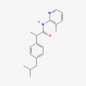 molecular formula C19H24N2O B5596005 2-(4-isobutylphenyl)-N-(3-methyl-2-pyridinyl)propanamide 