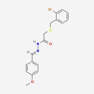 2-[(2-bromobenzyl)thio]-N'-(4-methoxybenzylidene)acetohydrazide