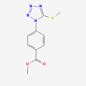 methyl 4-[5-(methylthio)-1H-tetrazol-1-yl]benzoate