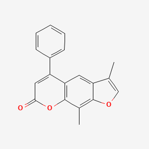 molecular formula C19H14O3 B5596063 3,9-dimethyl-5-phenyl-7H-furo[3,2-g]chromen-7-one 