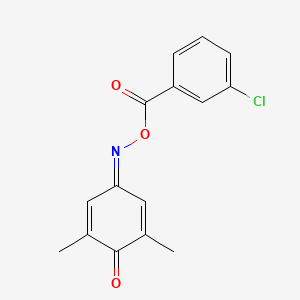2,6-dimethylbenzo-1,4-quinone 4-[O-(3-chlorobenzoyl)oxime]