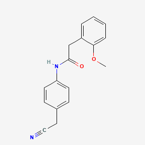 molecular formula C17H16N2O2 B5596120 N-[4-(cyanomethyl)phenyl]-2-(2-methoxyphenyl)acetamide 