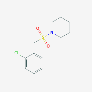 molecular formula C12H16ClNO2S B5596181 1-[(2-chlorobenzyl)sulfonyl]piperidine 