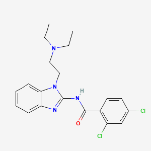 2,4-dichloro-N-{1-[2-(diethylamino)ethyl]-1H-benzimidazol-2-yl}benzamide