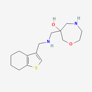 molecular formula C15H24N2O2S B5596220 6-{[(4,5,6,7-tetrahydro-1-benzothien-3-ylmethyl)amino]methyl}-1,4-oxazepan-6-ol dihydrochloride 