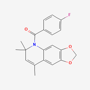5-(4-fluorobenzoyl)-6,6,8-trimethyl-5,6-dihydro[1,3]dioxolo[4,5-g]quinoline