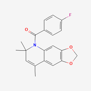 (4-fluorophenyl)-(6,6,8-trimethyl-[1,3]dioxolo[4,5-g]quinolin-5-yl)methanone