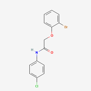 molecular formula C14H11BrClNO2 B5596311 2-(2-溴苯氧基)-N-(4-氯苯基)乙酰胺 