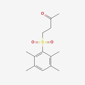 molecular formula C14H20O3S B5596366 4-[(2,3,5,6-tetramethylphenyl)sulfonyl]-2-butanone 