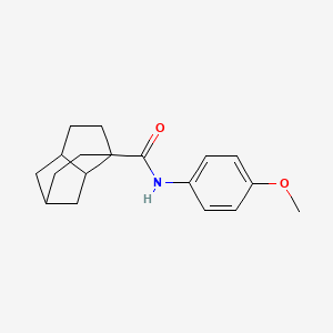 molecular formula C18H23NO2 B5596392 N-(4-methoxyphenyl)tricyclo[5.2.1.0~4,8~]decane-4-carboxamide 