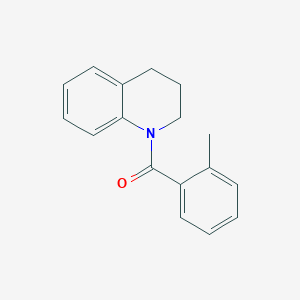 molecular formula C17H17NO B5596402 1-(2-methylbenzoyl)-1,2,3,4-tetrahydroquinoline 