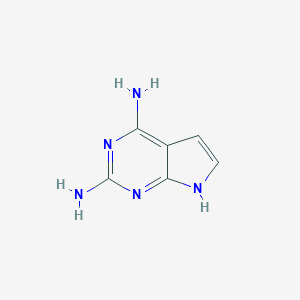 B559646 1H-Pyrrolo[2,3-d]pyrimidine-2,4-diamine CAS No. 18620-92-3