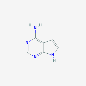 molecular formula C6H6N4 B559649 4-Amino-7H-pyrrolo[2,3-d]pyrimidine CAS No. 1500-85-2