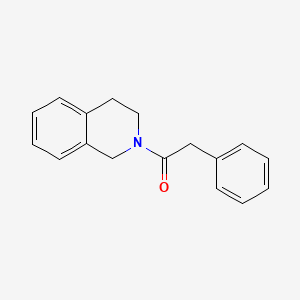 molecular formula C17H17NO B5596533 2-(phenylacetyl)-1,2,3,4-tetrahydroisoquinoline 