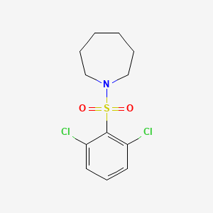 molecular formula C12H15Cl2NO2S B5596538 1-[(2,6-dichlorophenyl)sulfonyl]azepane 