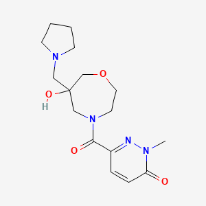 6-{[6-hydroxy-6-(pyrrolidin-1-ylmethyl)-1,4-oxazepan-4-yl]carbonyl}-2-methylpyridazin-3(2H)-one