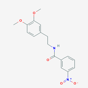 molecular formula C17H18N2O5 B5596593 N-[2-(3,4-dimethoxyphenyl)ethyl]-3-nitrobenzamide 