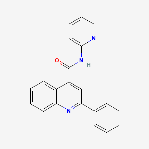 molecular formula C21H15N3O B5596600 2-phenyl-N-2-pyridinyl-4-quinolinecarboxamide CAS No. 88067-65-6
