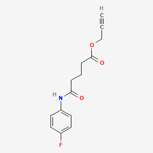 molecular formula C14H14FNO3 B5596605 2-propyn-1-yl 5-[(4-fluorophenyl)amino]-5-oxopentanoate 