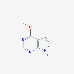 molecular formula C7H7N3O B559661 4-甲氧基-7H-吡咯并[2,3-d]嘧啶 CAS No. 4786-76-9