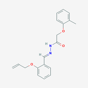 molecular formula C19H20N2O3 B5596613 N'-[2-(allyloxy)benzylidene]-2-(2-methylphenoxy)acetohydrazide CAS No. 303088-14-4