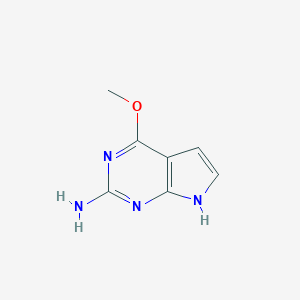 molecular formula C7H8N4O B559662 4-甲氧基-7H-吡咯并[2,3-d]嘧啶-2-胺 CAS No. 84955-32-8